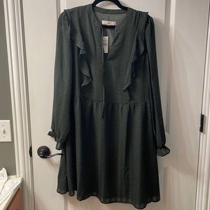 Never Worn LOFT Green Dress